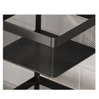 5 Tier Steel Square Rotating Kitchen Cart