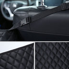 Black Leather  Multi-Purpose Back Seat Interior Accessories Bag