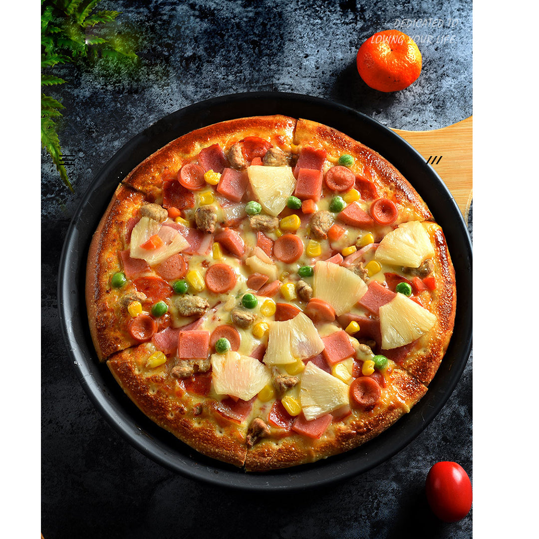 8-inch Round Steel Pizza Tray Oven Baking Pan