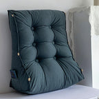 45cm Grey Wedge Lumbar Pillow