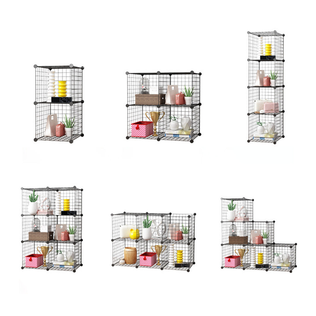 Black 2 Tier Cube Organiser