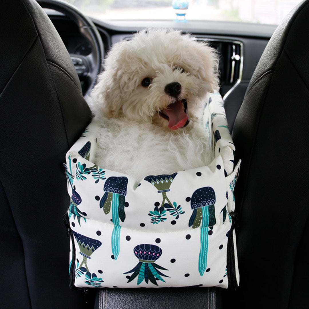 Car Pet Bag with Botanical Print