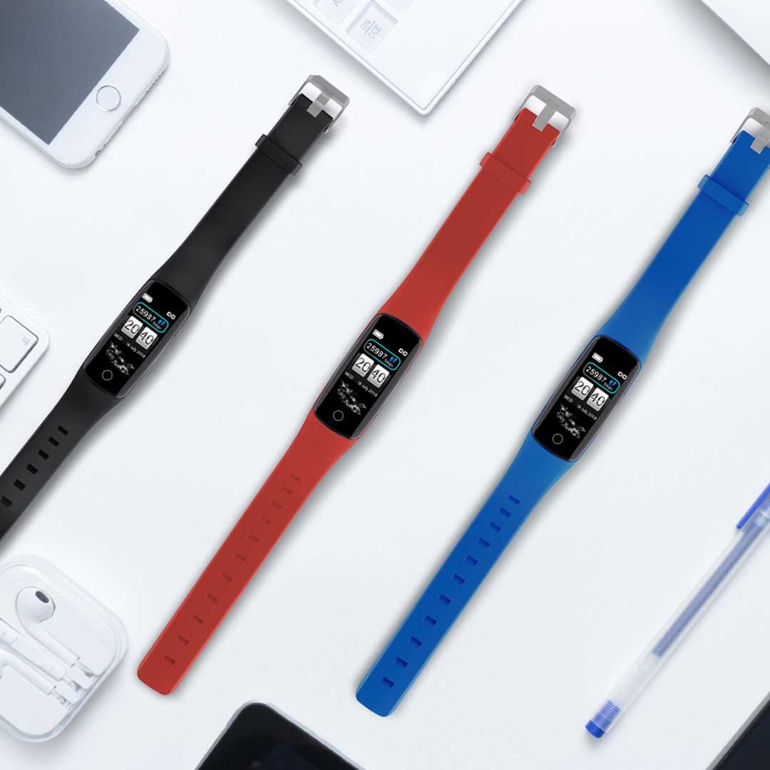 Smart Watch Fitness Tracker Red