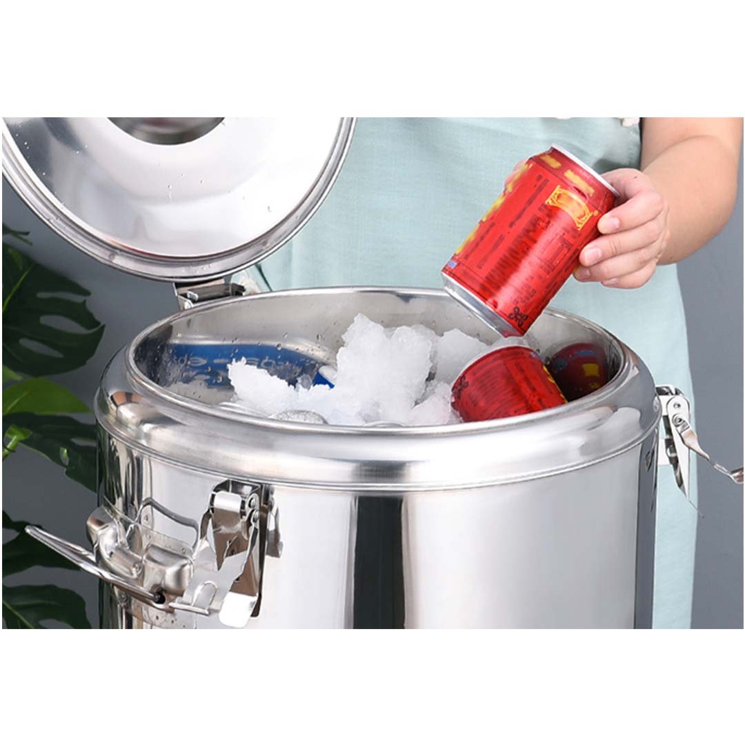35L Stainless Steel Insulated Beverage Dispenser with Tap