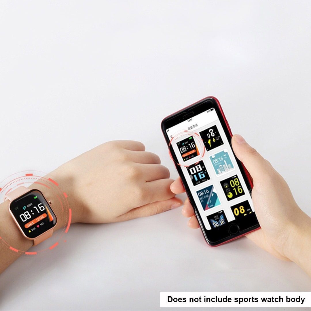 Smart Watch P8 Wristband Strap Gold