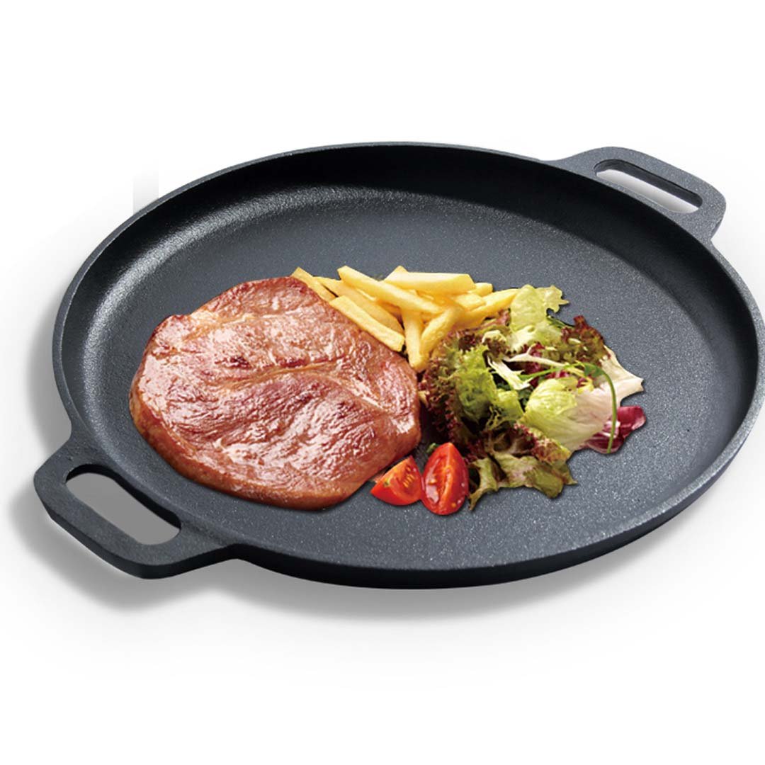 Cast Iron Sizzle Frying Pan 30cm