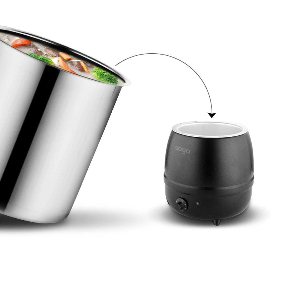 10L Commercial Electric Soup Maker Black