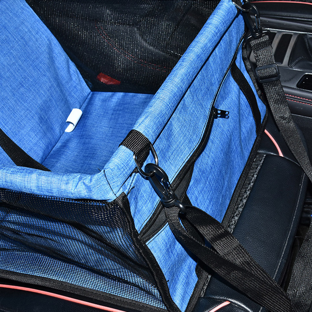 Waterproof Car Seat Portable Dog Carrier Bag Blue