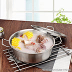 55cm Stockpot Lid Stainless Steel