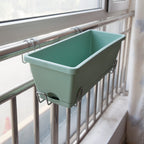 49.5cm Green Rectangular Vegetable Herb Flower Planter Box Set of 4