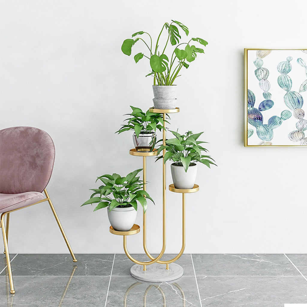 Gold U Shaped Plant Stand