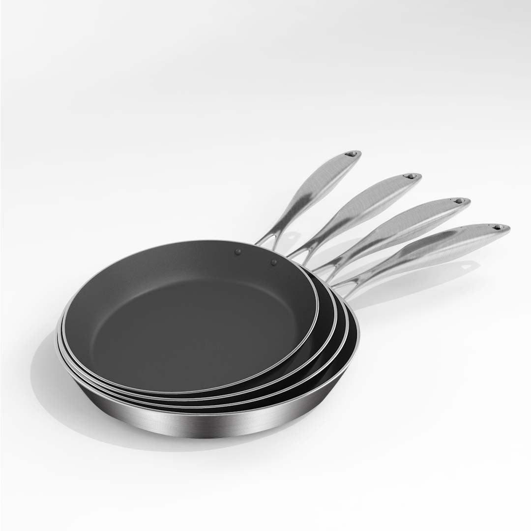 Stainless Steel 20cm Frying Pan Non Stick