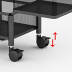 5 Tier Steel Square Rotating Kitchen Cart