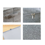 Grey Small Double Zipper Storage Box