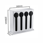 Stainless Steel Buffet Utensil Holder 4 Holes