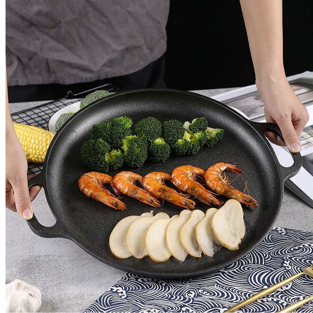 Cast Iron Sizzle Frying Pan 35cm