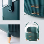 29cm Green Countertop Cosmetic Storage