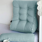45cm Green Wedge Lumbar Pillow