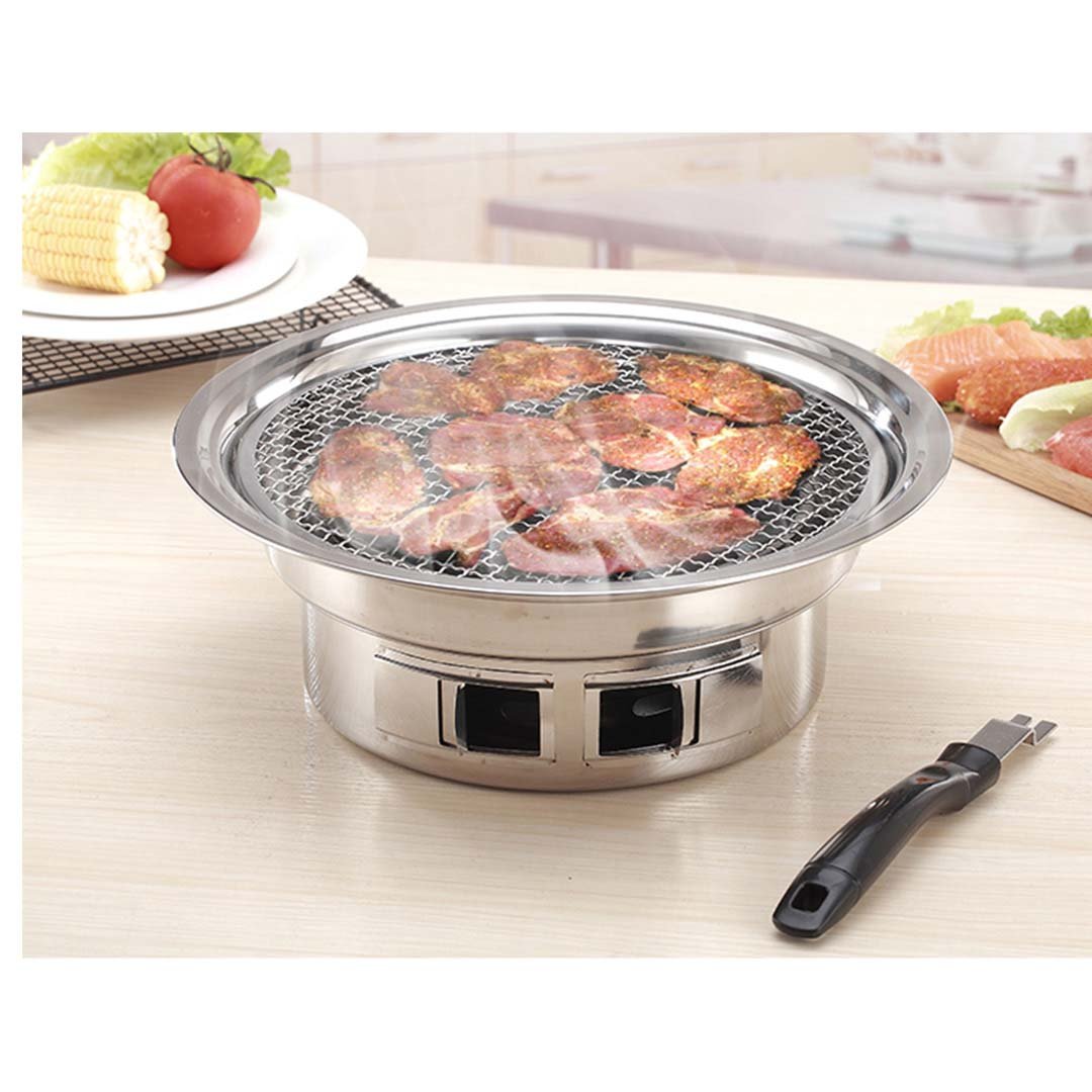 Portable Stainless Steel BBQ Grill Smokeless