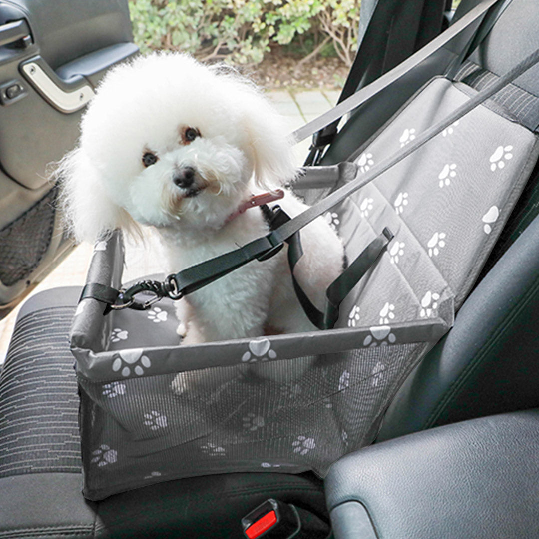Waterproof Car Seat Pet Booster Grey
