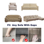 Coffee Colored 4- Seater Sofa Cover with Ruffled Skirt
