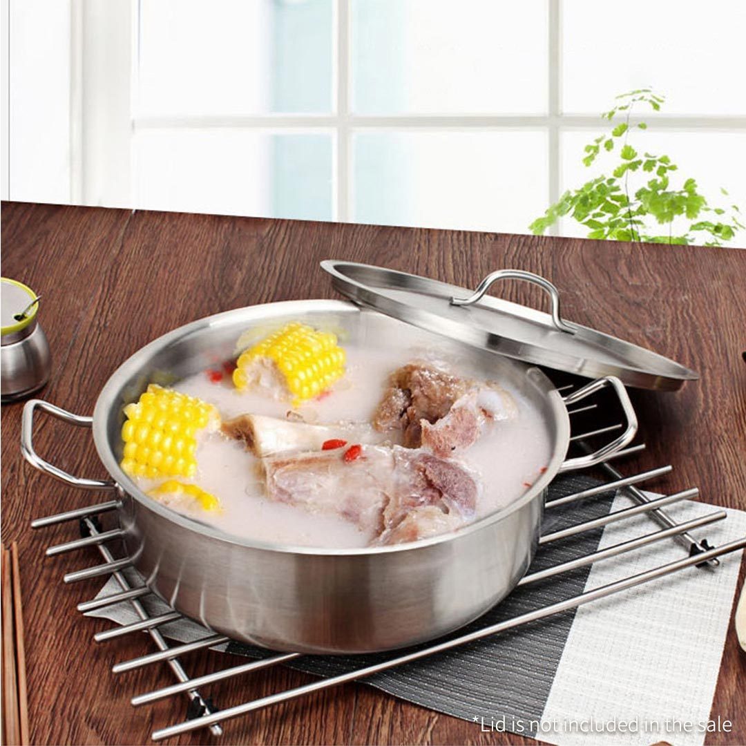 17L Top Grade 18/10 Stainless Steel Stockpot No Lid