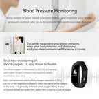 Smart Watch Fitness Tracker Black