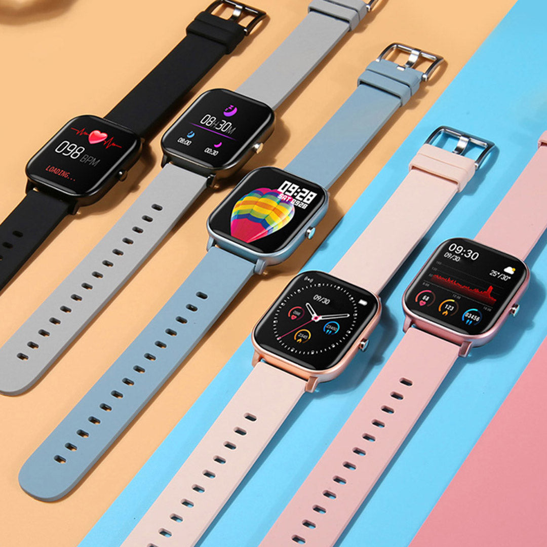 Waterproof Smart Watch Heart Rate Monitor P8 Black