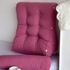 45cm Magenta Wedge Lumbar Pillow