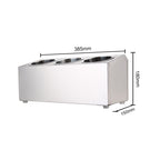 18/10 Stainless Steel Commercial Cutlery Holder with 3 Holes