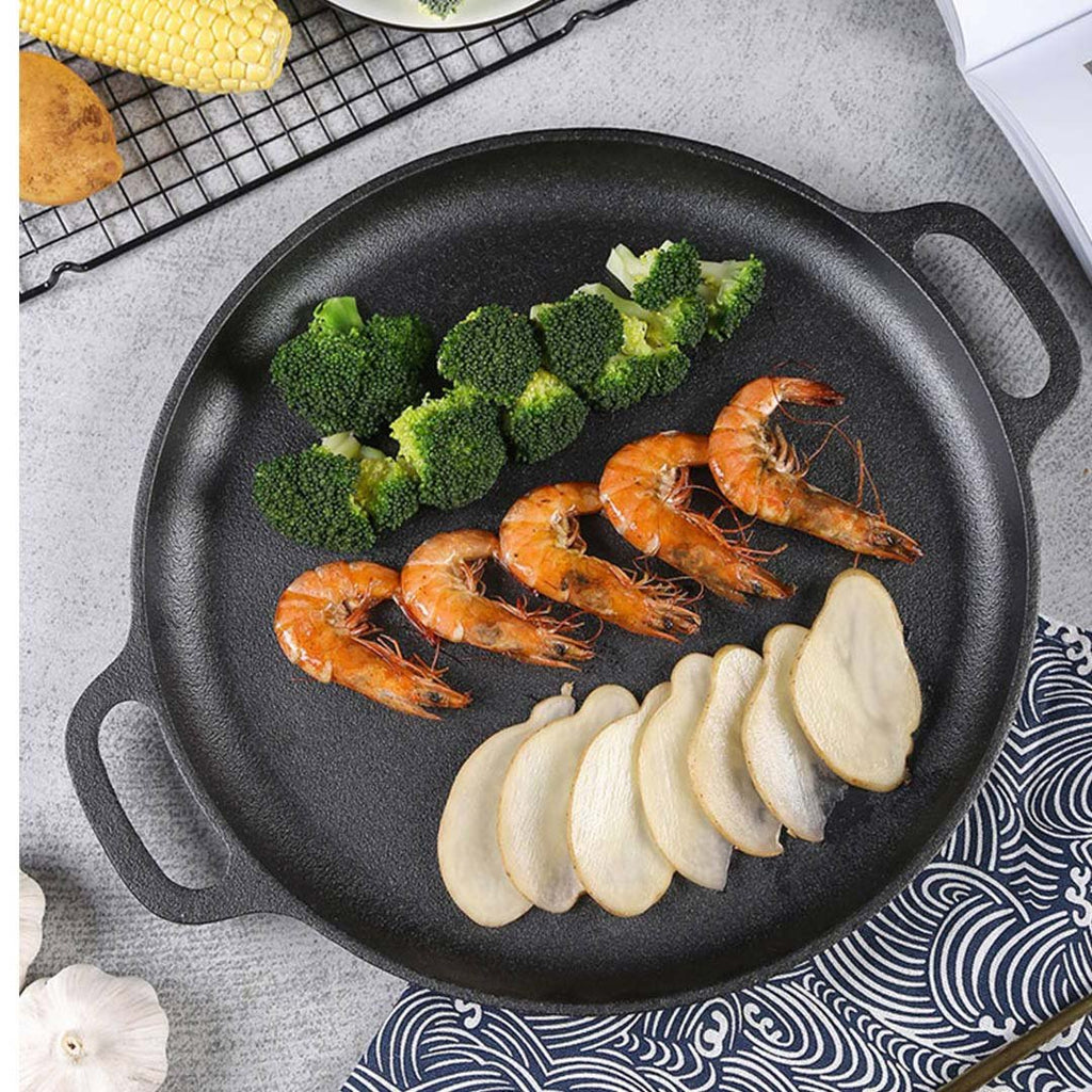 Cast Iron Sizzle Frying Pan 35cm