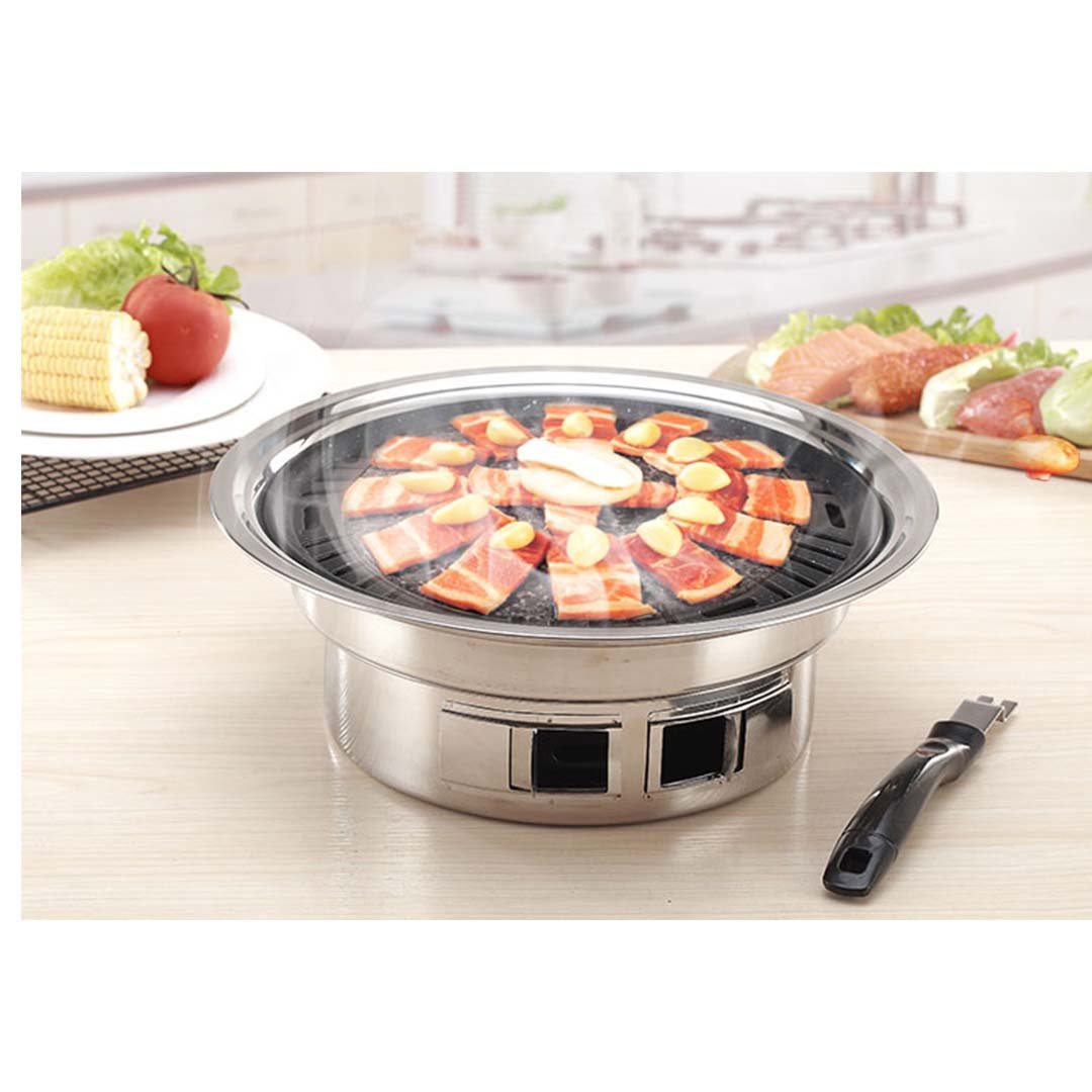 Portable Stainless Steel BBQ Grill Smokeless