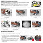 33L Stainless Steel Stock Pot with One Steamer Rack