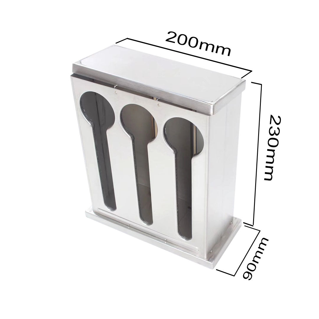 Stainless Steel Buffet Utensil Holder 3 Holes