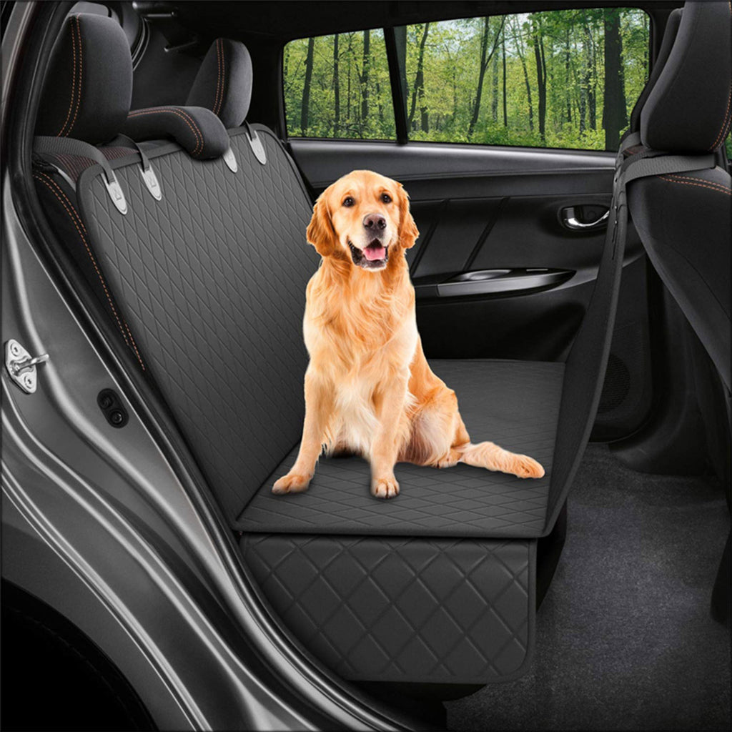 600D Oxford Waterproof Pet Back Seat Mat Black