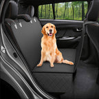 600D Oxford Waterproof Pet Back Seat Mat Black