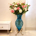 12 Heads Artificial Silk Rose Bouquet Pink