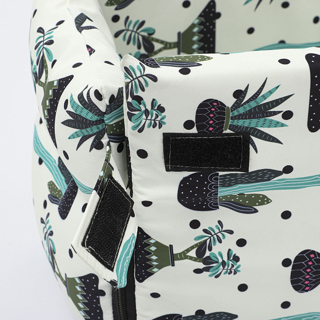 Car Pet Bag with Botanical Print