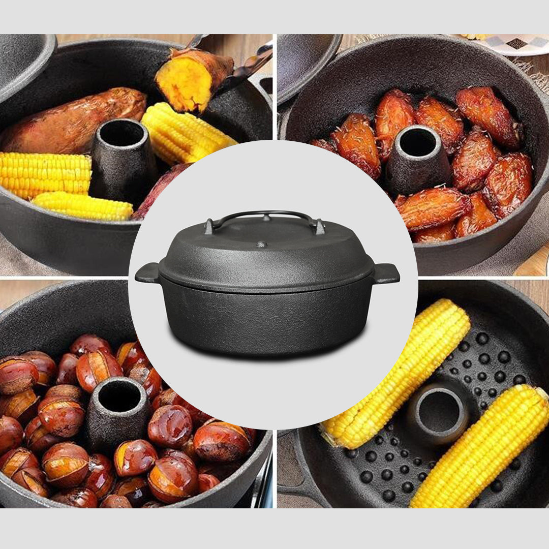 28cm Cast Iron Dutch Oven with Lid