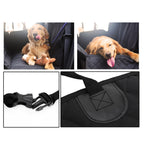 600D Oxford Waterproof Pet Back Seat Mat Black