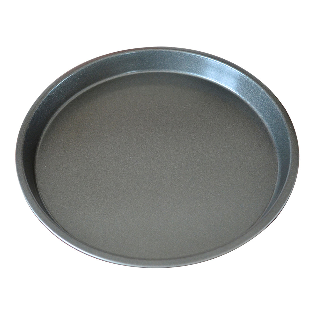 Round Black Steel Pizza Tray Set