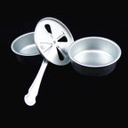 Stainless Steel Gold Accents Round Chafing Dish with Glass Top Lid