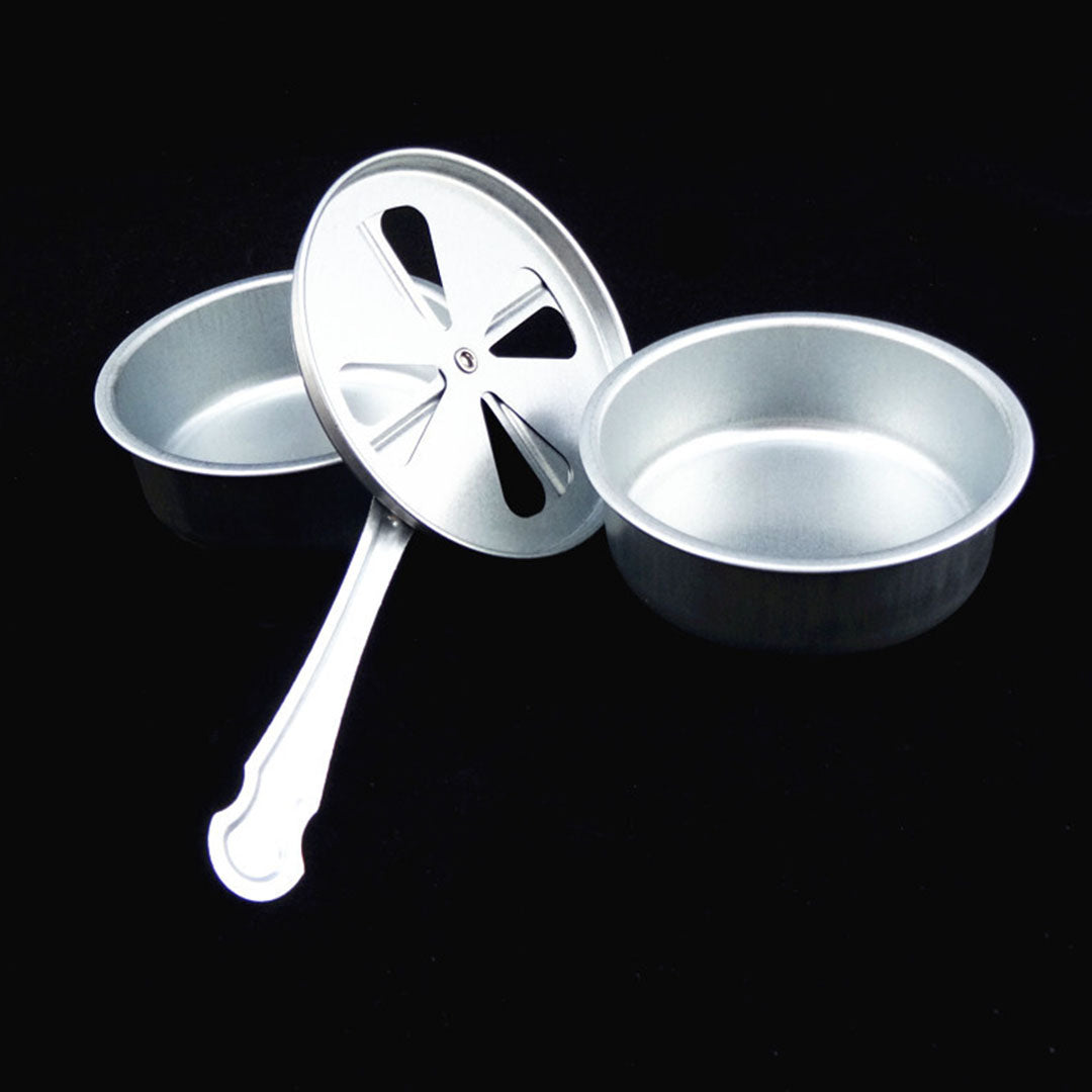 Stainless Steel Gold Accents Round Chafing Dish with Glass Top Lid