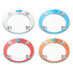 180kg Digital Glass LCD Scales Round White