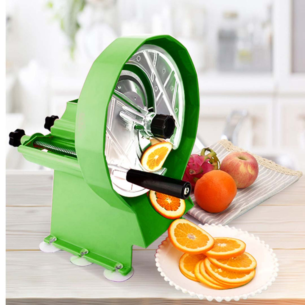 Commercial Manual Vegetable Fruit Slicer Green