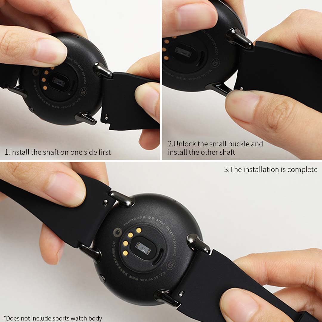 SOGA Model B57C Compatible Smart Watch Wristband Replacement Black