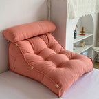 45cm Peach Wedge Lumbar Pillow