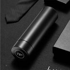 500ML Smart Thermometer Bottle Vacuum Flask Black