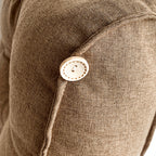 60cm Khaki Wedge Lumbar Pillow