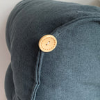 45cm Grey Wedge Lumbar Pillow